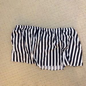 Flowy crop top tube top